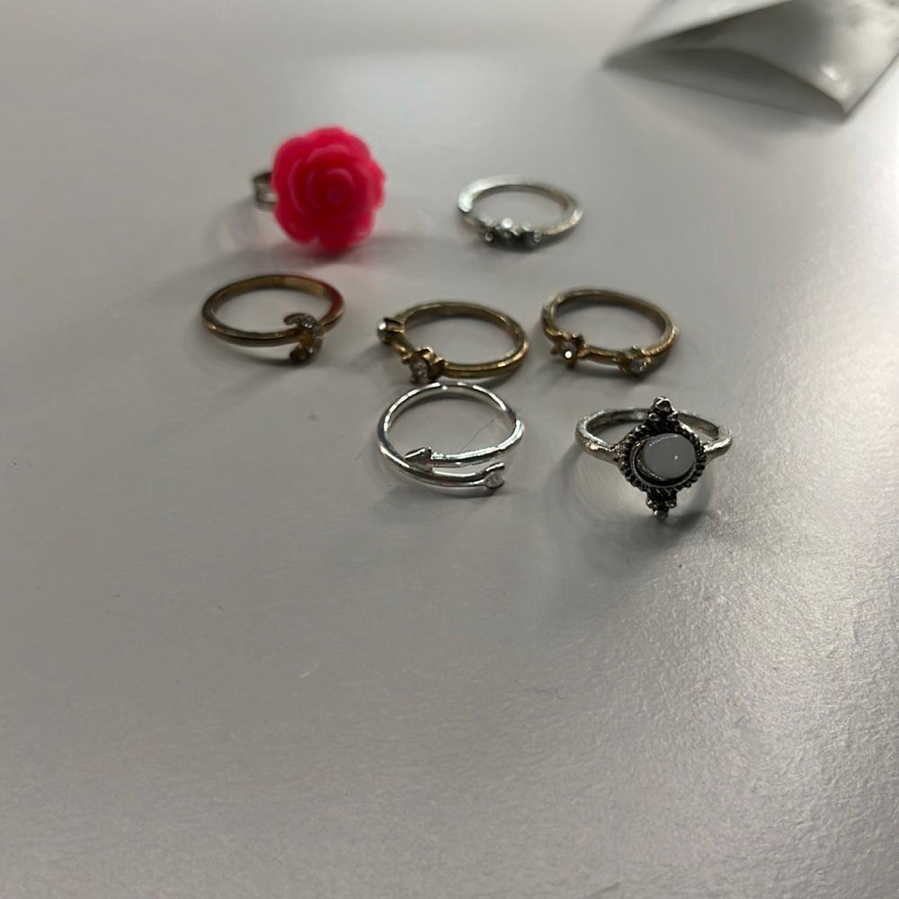 gold and silver rings